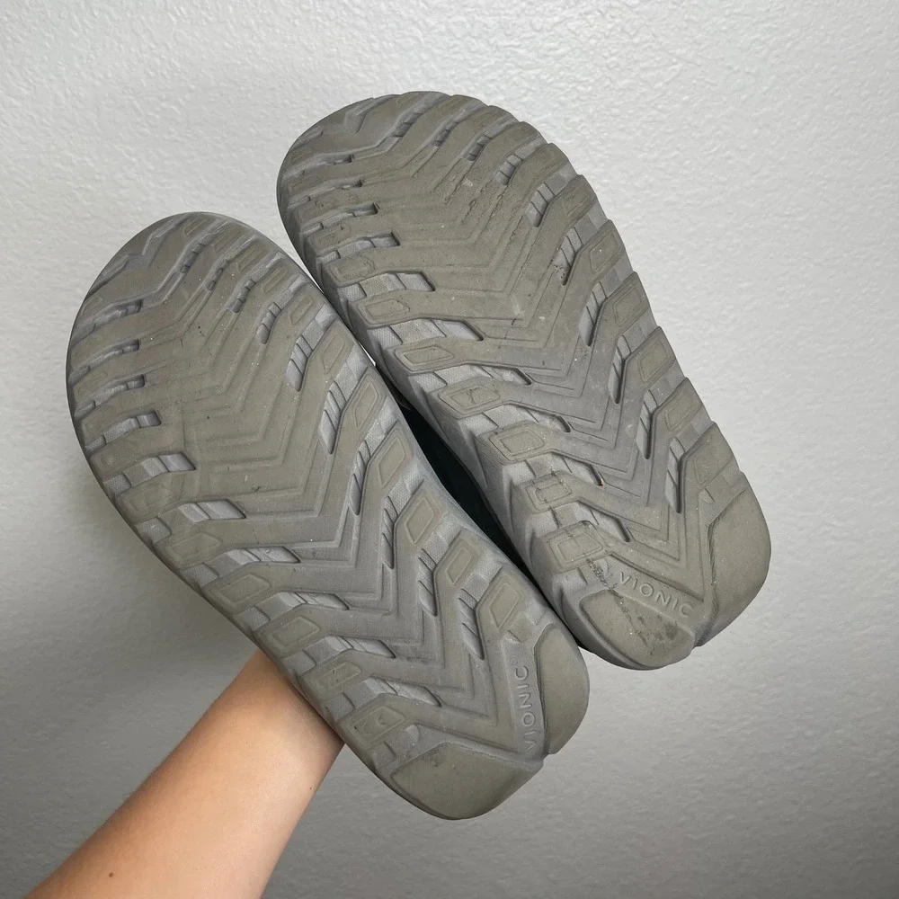 Vionic Women Black Recovery Orthotic Flip Flop Sandals Arch Support Sporty